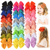 Prohouse 30-pc baby girls hair bows with alligator clips for secure everyday styling.