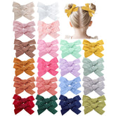 Prohouse 40 PCS Baby Girl Hair Clips set showcasing 20 colors for versatile outfits