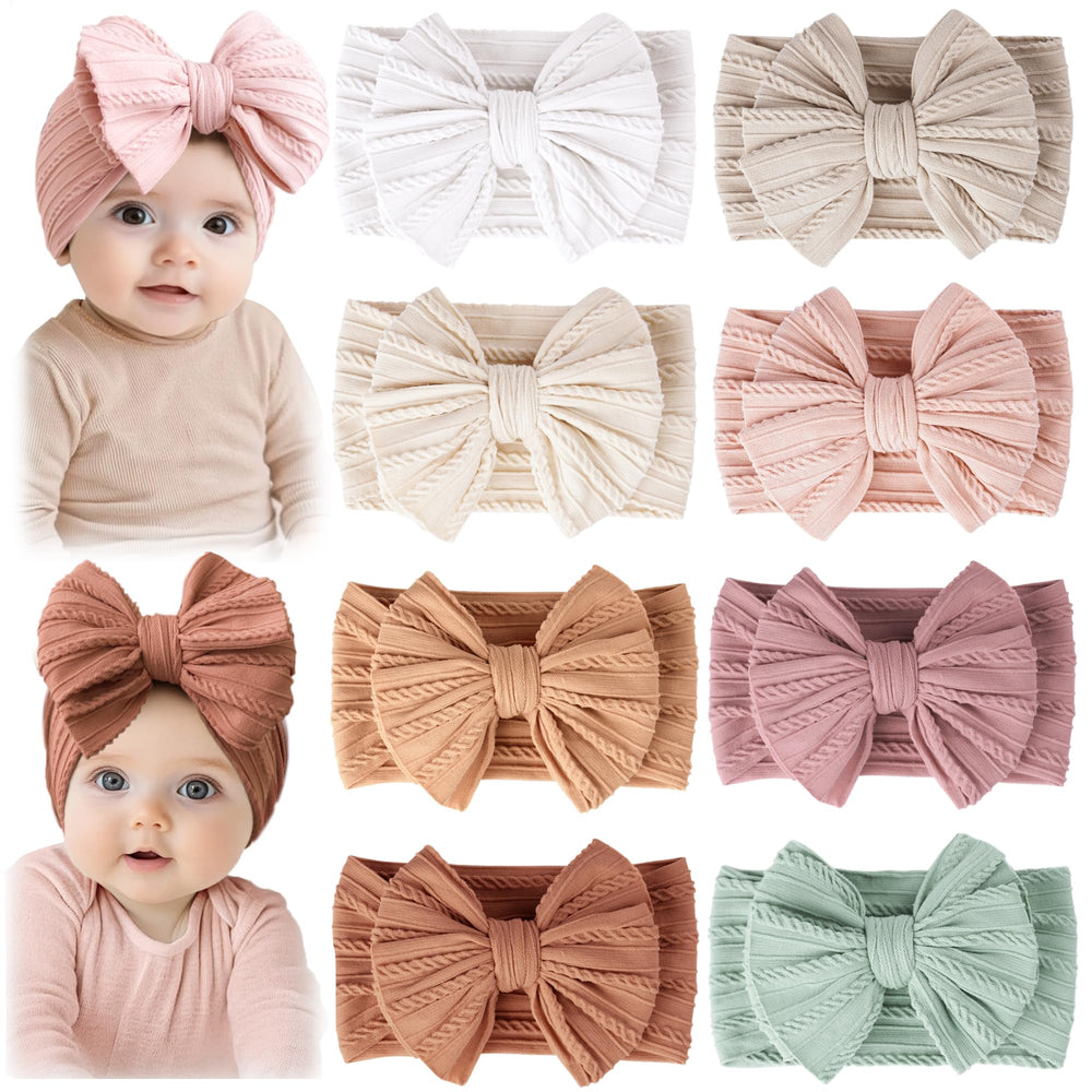 Prohouse headbands closeup shows soft nylon and gentle stretch for newborn comfort.
