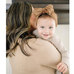 Prohouse baby headbands pink; soft nylon and comfortable wear for newborns