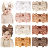 Prohouse baby headbands white; gentle daily wear and secure fit for infants