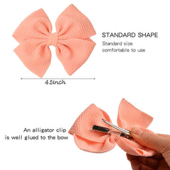 Prohouse waffle fabric bows for gentle toddler hair and comfortable wear.