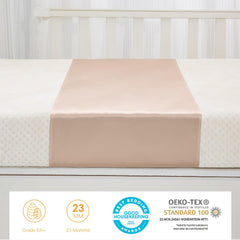 PROMEED silk bassinet sleeve magic tape installation demonstrates secure, easy fit.