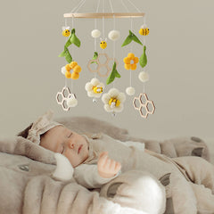 Promise Babe bee decoration soft mobile adds playful bee accents to crib decor.