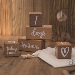 Promise Babe milestone blocks show numbers and patterns for playful baby photos.
