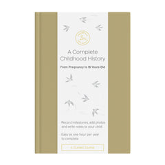 Promptly Journals baby book cover in sage green linen invites durable memory keeping.