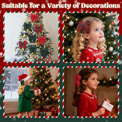ProSuites red plaid bow shines in holiday photos with festive charm.