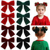 ProSuites velvet burgundy bow with alligator clip for secure styling.