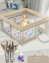 Ptcide foldable playpen setup in three seconds for instant baby playtime