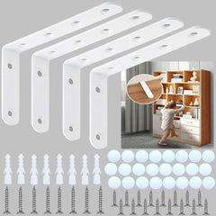 PTKSZGT furniture anchors 4-pack secured to wall for stability