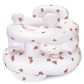 ptlruzk inflatable baby seat with ear-bear sounds encourages playful engagement while babies learn to sit upright.