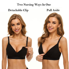 PUMPKIN PUMP two nursing options clip drop cups or pull aside for privacy.