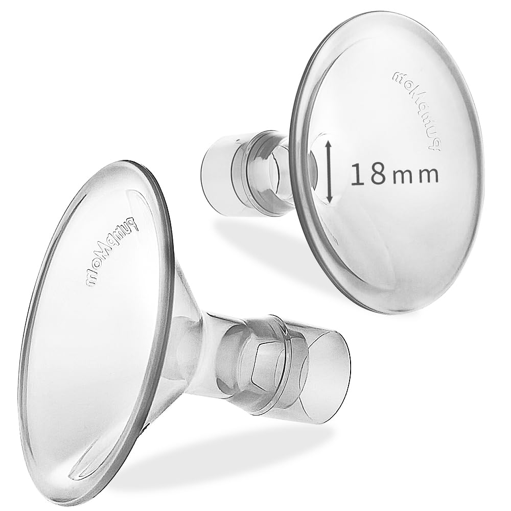 PumpMom 18mm small breastshield front view for Medela compatibility and comfortable fit