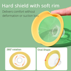 PumpMom-US 17mm flange 360° rotation for personalized pumping.