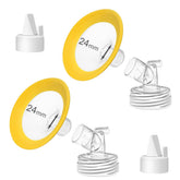 PumpMom-us 24mm oval flanges fit Spectra and provide a secure seal for comfortable pumping.