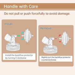 PumpMom-us backflow connector 2-pack reduces spills during pumping sessions