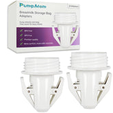 PumpMom-US breastmilk bag adapter clip for Spectra pumps enables direct bag pumping.