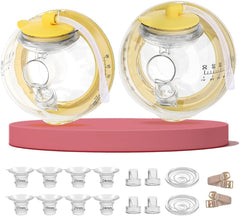 PUMPMOM-US hands-free cups with 27mm flange for discreet pumping.