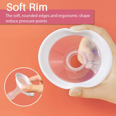 PUMPMOM-US soft-rim shield delivers comfortable fit for longer pumping sessions
