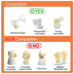 PUMPMOM-US Spectra backflow protector adapter enables secure, clean pump-to-bottle linkage