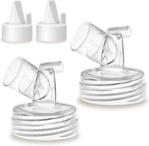 PumpMom-us wide mouth connector duckbill valves 2-pack enables secure adapters for Spectra bottles