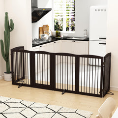 PUPETPO 120-inch wide gate spans large openings for flexible layouts.