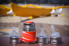 Pura Kiki bottle used as snack cup for mess-free lunches