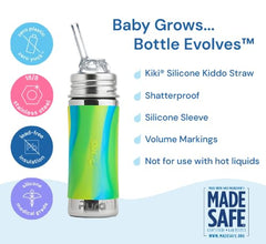 Pura Kiki rose straw detail features 100% silicone valve for easy sipping.