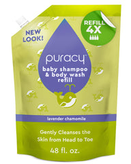 Puracy Kids Shampoo bottle demonstrates gentle cleansing for delicate skin