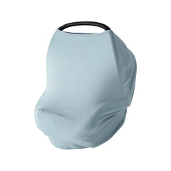 PurComfy baby car seat cover close-up shows plush bamboo viscose fabric for gentle skin comfort.