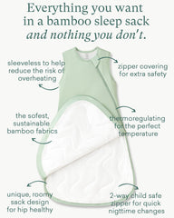 PurComfy bamboo-viscose sleep sack soft-touch close-up for sensitive skin