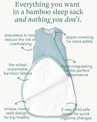 PurComfy sleep sack side view demonstrates roomy hip and leg movement.