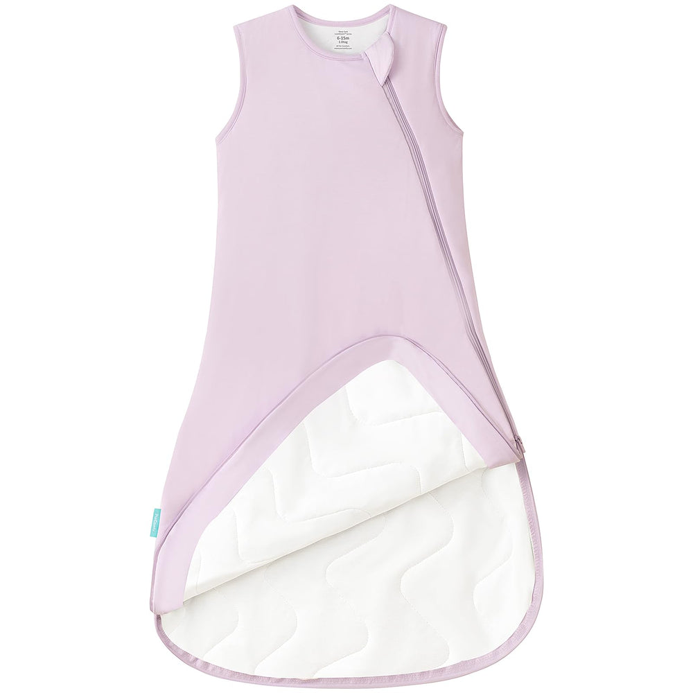 PurComfy extra-long sleep sack shows its 49.2-inch length for growing toddlers to wear longer