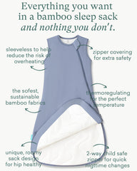 PurComfy sleep sack side view highlights roomy leg space for kicking.