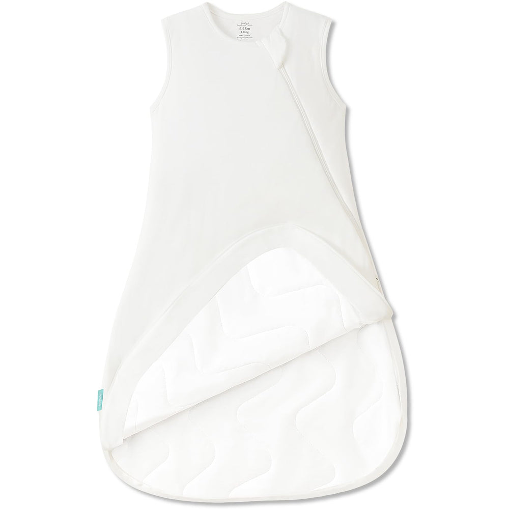 PurComfy Supersoft Sleep Sack cream close-up texture for gentle skin contact and warmth.