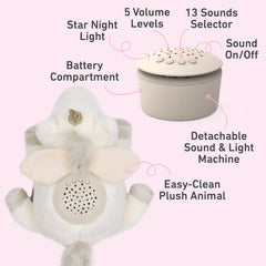PureEnrichment PureBaby light display creates a calming starry ambiance.
