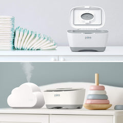 Pure Enrichment PureBaby wipe warmer offers 3 heat settings for baby comfort