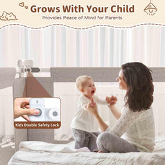 PurePapoose adjustable-height rail demonstrates easy caregiver access during late-night checks.
