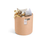 PUTSKA basket round storage brown highlights versatile organization for nursery or bedroom needs.