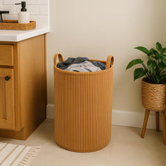 PUTSKA nursery storage basket brown, keeps toys and essentials neatly organized.