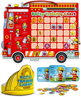 PUTSKA potty-training chart with 35 stickers shown on wall for daily motivation