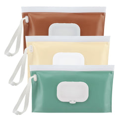 PUXING 3-pack wipe dispenser side view highlights lightweight EVA construction for on the go use