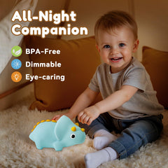 PVOGRT Dinosaurs Night Light with seven color modes for mood-friendly night lighting.