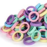 Qarwayoc kids hair ties 1 inch diameter provide gentle hold for toddler ponytails.