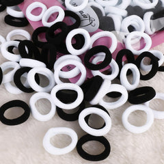 Qarwayoc mini-hair-ties-elastic-material emphasizing strong hold without snagging.