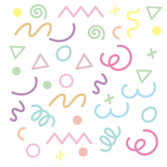 Qaxrocyn multi-color wall decals brighten spaces and encourage color cognition.
