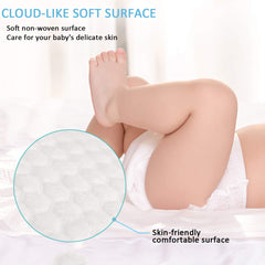 QDTTSRY baby disposable changing pad folded demonstrates easy packing for diaper bags and travel