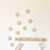 QENWWENG boho nursery star wall decor cluster creates a calming ceiling focal point for nurseries