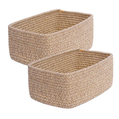 QFLQFL small woven basket closeup weave ideal for durable storage.