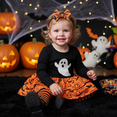 QFV black headband bow, versatile daily wear with cute baby outfits.